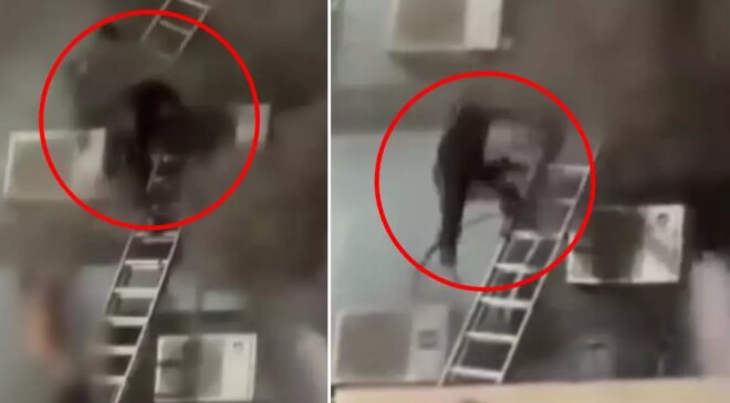 AVM yangınında can pazarı: Metrelerce yüksekten yere çakıldılar