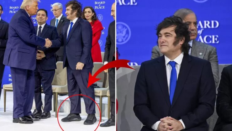 Davos Zirvesi’ne devlet başkanının giydiği ayakkabı damga vurdu