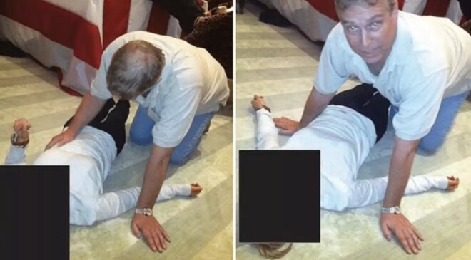 Yeni Epstein belgelerinde şok Prens Andrew detayı! Yerdeki kadının üzerine eğilmiş