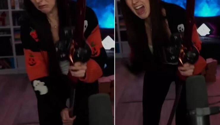 Canlı yayında dehşet! Tutmaya çalıştığı kılıç tendonlarını kesti