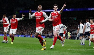 Kuzey Londra derbisinde zafer Arsenal’in… Tottenham Hotspur – Arsenal maç sonucu 1-4