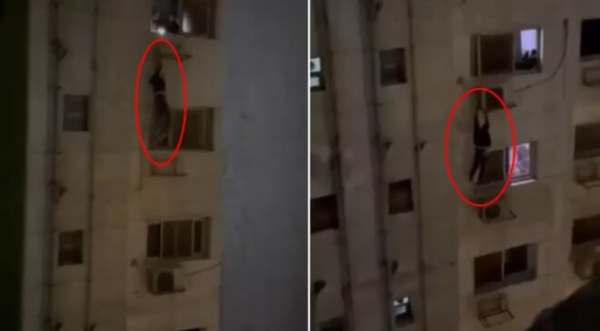 Örümcek adam değil! Haline acıyıp yardım için bakın nasıl seslendi