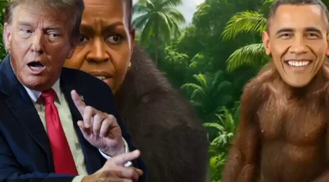 Trump, Obama’yı maymun olarak gösteren video için özür dilemeyeceğini açıkladı