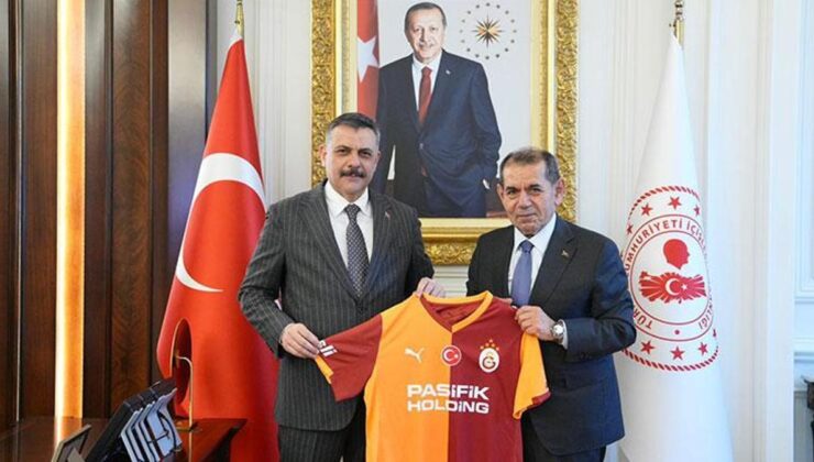 Galatasaray Başkanı Dursun Özbek’ten İçişleri Bakanı Mustafa Çiftçi’ye ziyaret