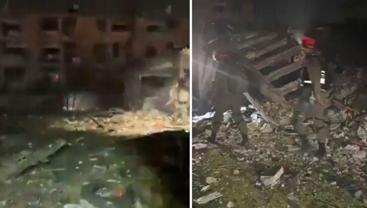 Geriye enkaz görüntüleri kaldı! İran, İsrail’i harabeye çevirdi