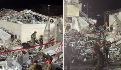 İran’ın Beit Şemeş’te vurduğu binanın enkazından yeni görüntüler