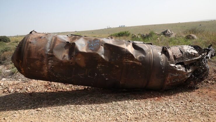 İsrail’in başkentine düşen füze görüntülendi! Büyüklüğü dikkat çekti