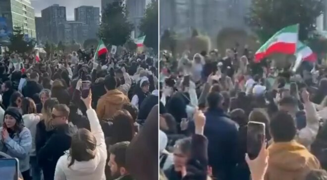 İstanbul’da yaşayan İranlılar sokağa çıktı, herkes İçişleri Bakanlığını etiketliyor