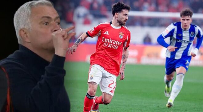 Jose Mourinho kırmızı kart gördü! Benfica ile Porto derbide berabere kaldı