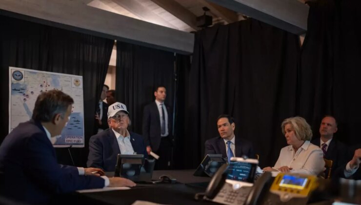 Trump İran saldırısını komuta merkezinden anbean takip etti