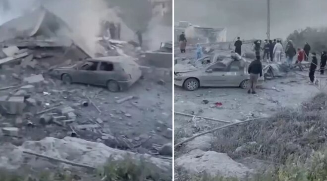 Ülke şokta! Füzelerin isabet ettiği kasaba kan gölüne döndü