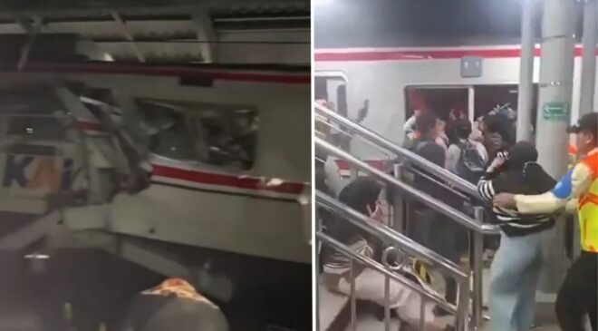 Endonezya’da yolcu trenleri çarpıştı, ölü ve yaralılar var