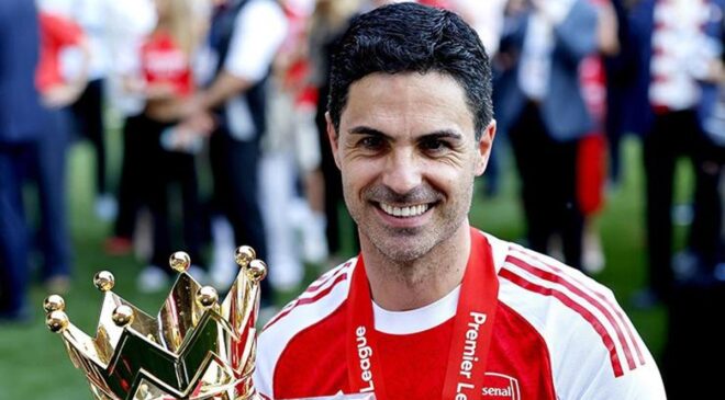 İngiltere’de sezonun en iyi teknik direktörü Mikel Arteta