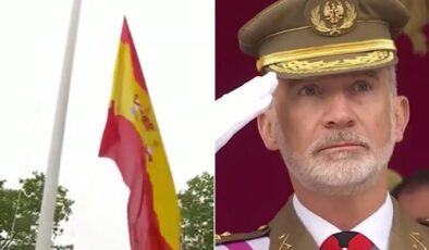 İspanyol bayrağı yere düştü, Kral VI. Felipe hiç bir şey yapamadı