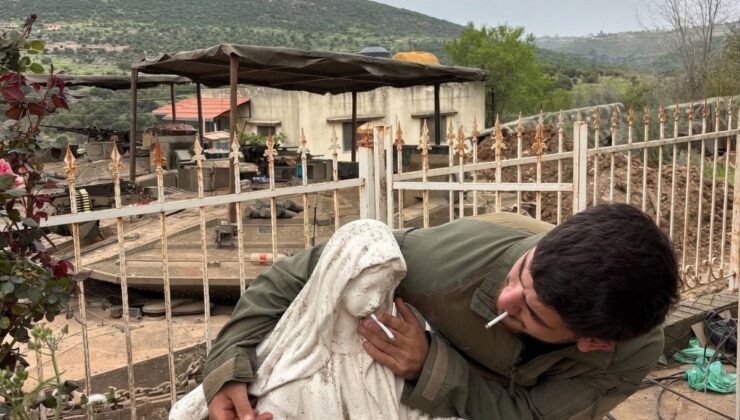 İsrail ordusunda kutsal değerlere bir saygısızlık daha: Bu kez Meryem Ana heykelini hedef aldılar