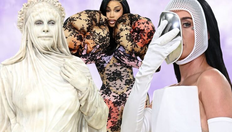 Met Gala’ya bu kostümler damga vurdu! Kimi heykel oldu, kiminin kostümü bağırsağa benzetildi