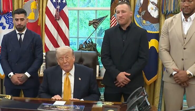 Trump, Beyaz Saray’da bu kez kafes dövüşçülerini ağırladı