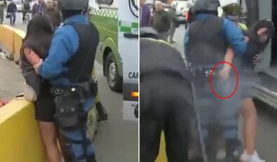Canlı yayında büyük arbede! Polisin silahını kapıp kurşun yağdırdı