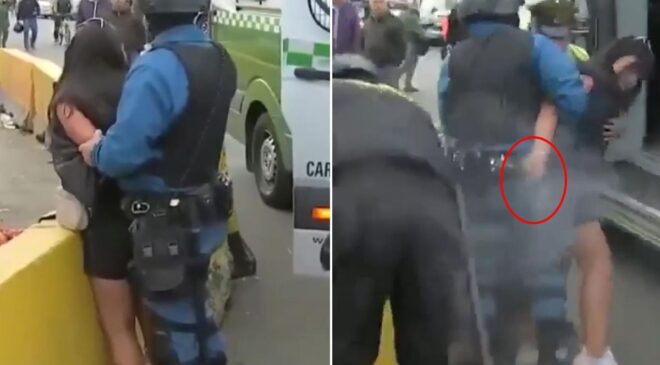 Canlı yayında büyük arbede! Polisin silahını kapıp kurşun yağdırdı