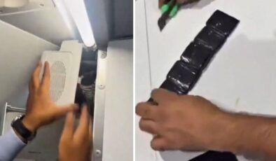 Uçak tuvaletinden 380 bin dolarlık altın çıktı