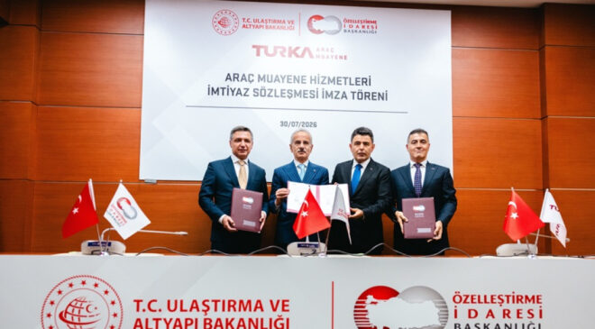 Araç muayenesinde yeni dönem! TURKA’nın imtiyaz sözleşmesi imzalandı