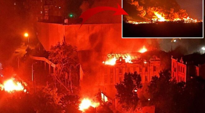 Rusya başkent Kiev’i 41 füze ve 125 İHA ile vurdu