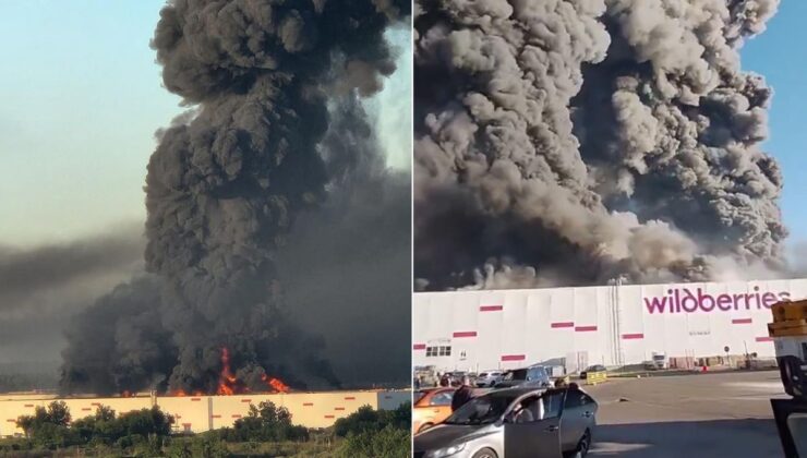Rusya’nın e-ticaret devi vuruldu! Çok sayıda ölü var, büyük yangın çıktı