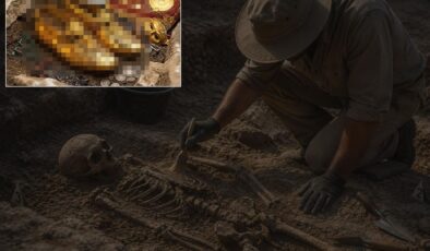 1500 yıl önce ölen genç kadının mezarından çıkana bakın