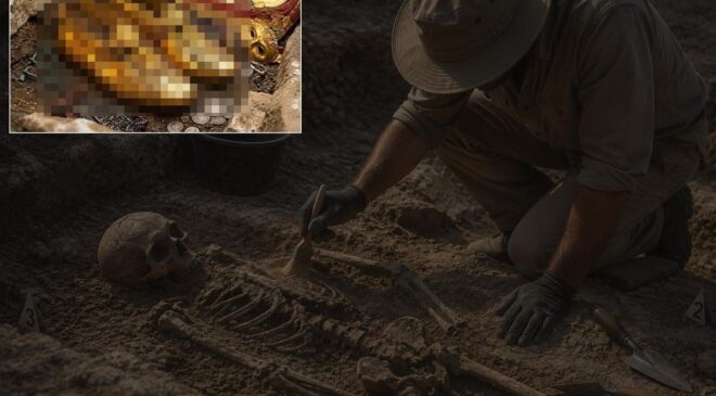 1500 yıl önce ölen genç kadının mezarından çıkana bakın