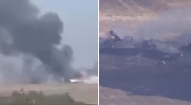 ABD’ye ait F-35 savaş uçağı, askeri üste düştü