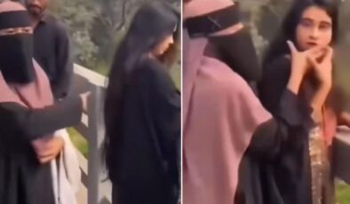 Burka giymeyen genç kadına sokak ortasında müdahale
