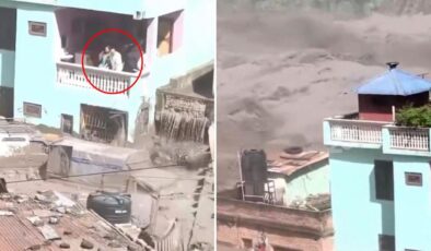 Nepal’den gelen bir görüntü izleyenleri dehşete düşürdü