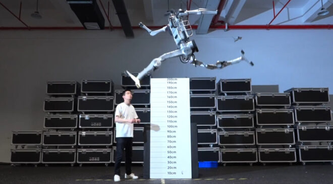 Unitree robotundan insan rekorlarını geride bırakan şov!