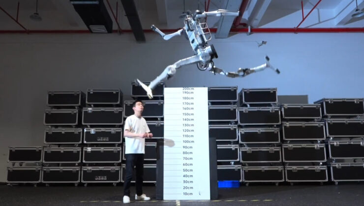 Unitree robotundan insan rekorlarını geride bırakan şov!