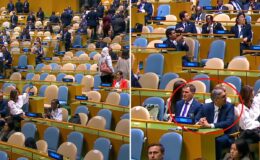 Herkes salonu terk ederken o yerinden kıpırdamadı: Vucic, Netanyahu’yu pür dikkat dinledi
