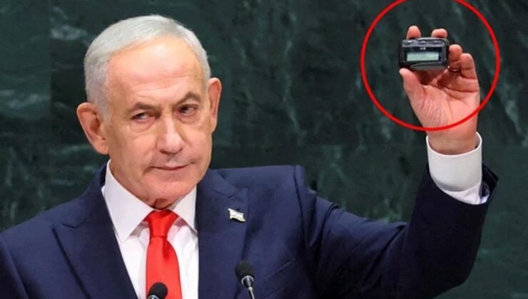 Netanyahu elindeki çağrı cihazıyla BM kürsüsünden tüm dünyayı tehdit etti