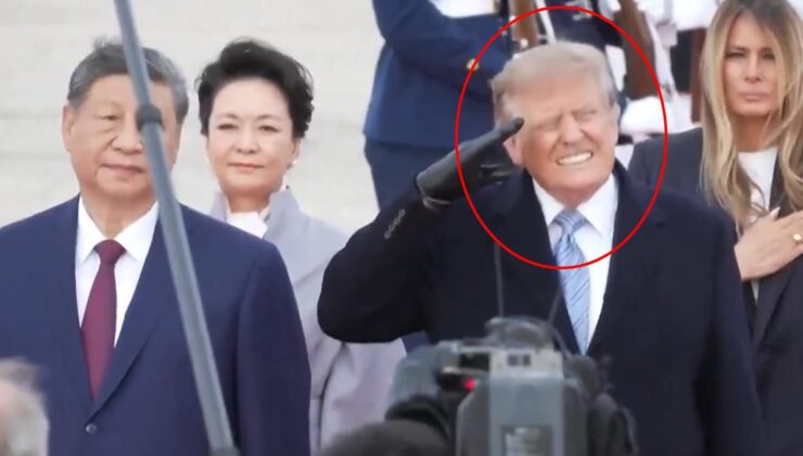 Trump’tan Şi’ye savaş uçaklı karşılama! Yüzündeki ifade dikkat çekti