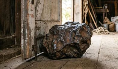 30 yıl boyunca ahır kapısını tutsun diye kullandığı taş 4,5 milyar yıllık meteor çıktı! Değeri 75 bin dolar