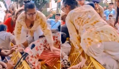 Protestolarda kaydedildi! Bu görüntü Hindistan’ı ayağa kaldırdı