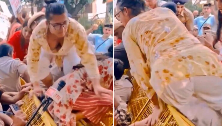 Protestolarda kaydedildi! Bu görüntü Hindistan’ı ayağa kaldırdı