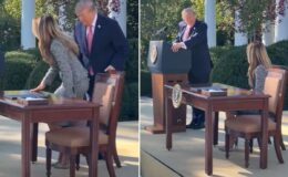 Trump’tan Melania’ya herkesin önünde romantik jest: Övgüler yağdırdı
