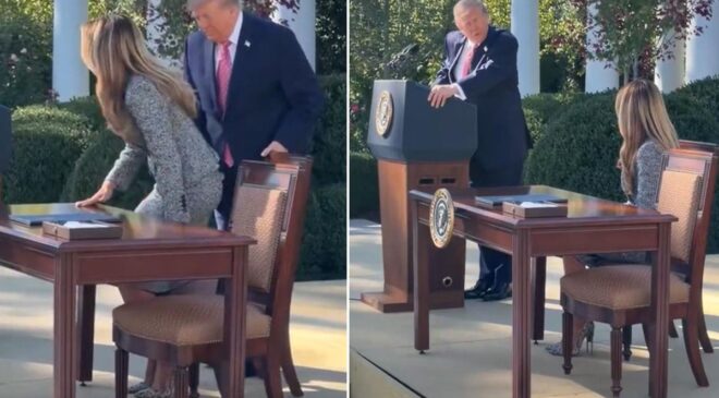 Trump’tan Melania’ya herkesin önünde romantik jest: Övgüler yağdırdı